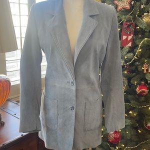 NWT microdot suede/leather jacketDenim &Co